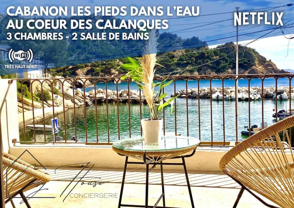 Villa Le Cabanon - Les Pieds Dans L'Eau - Calanques - Wifi Ensues-la-Redonne Camera foto
